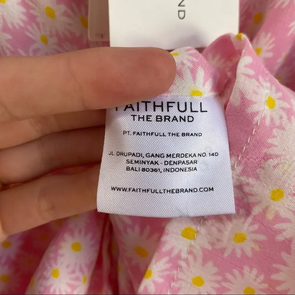 NWT Faithfull The Brand‎ Floral Bisset Wrap Top